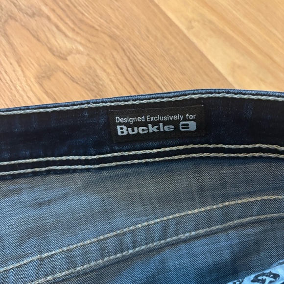 Salvage x Buckle Jeans Mayhem Boot Mens 38L Stretch Denim Dark Wash - Picture 5 of 9